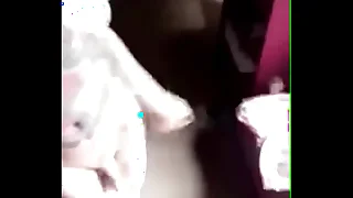 Sexy shemale teen teases her clit